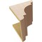 Ekena Millwork 10"W x 10"D x 10"H Wide New Brighton Rough Cedar Woodgrain TimberThane Corbel, Primed Tan CORUR10X10X10NEBRCPR - alternate 4